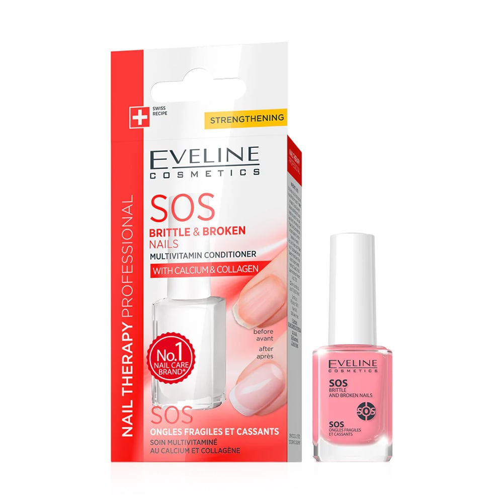 Засіб для ламких нігтів Eveline Cosmetics Nail Therapy Professional SOS Мультивітамін, 12 мл
